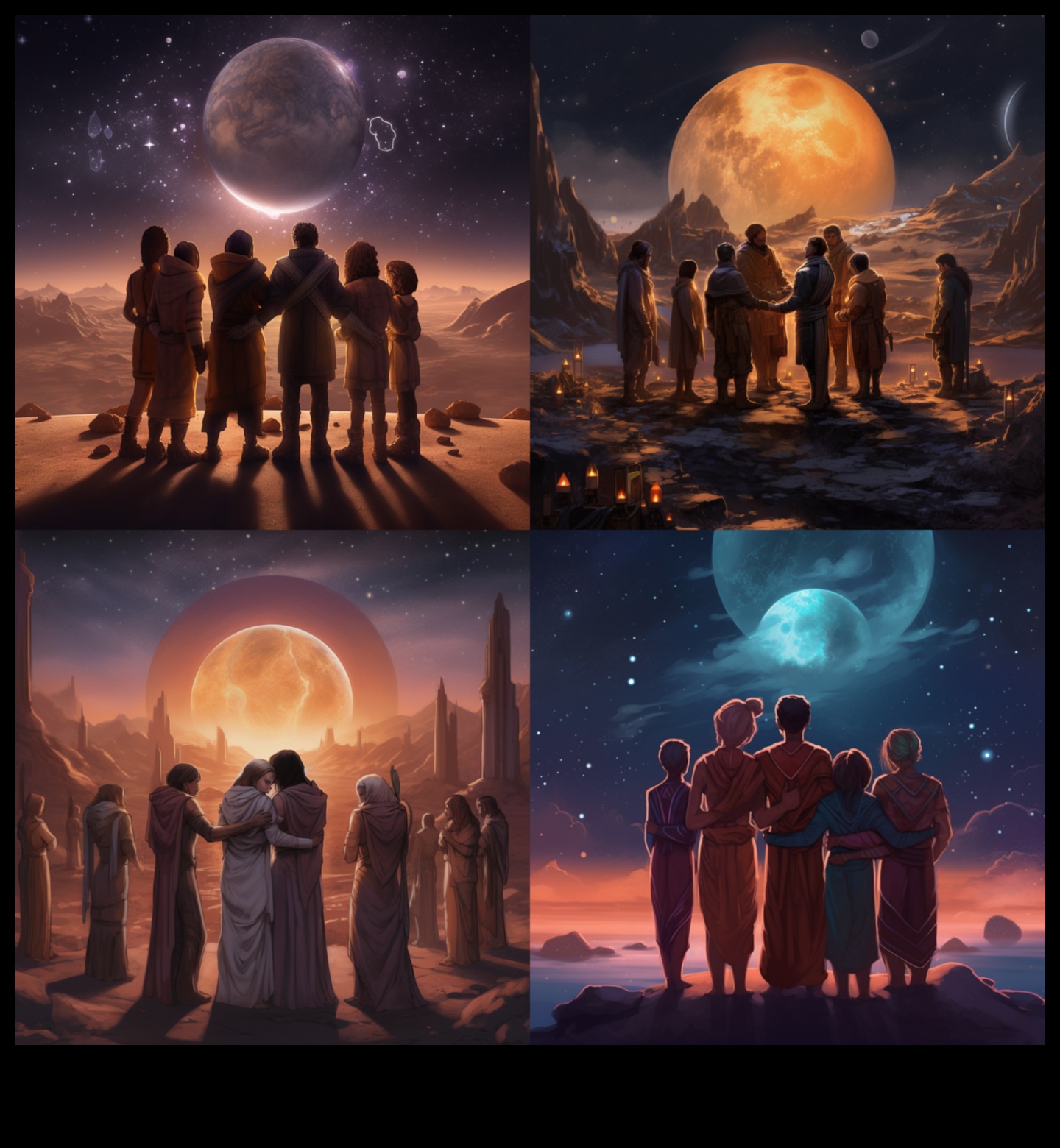 Cosmic Crescendo: Astronauts Harmoning with the Celestial Symphony