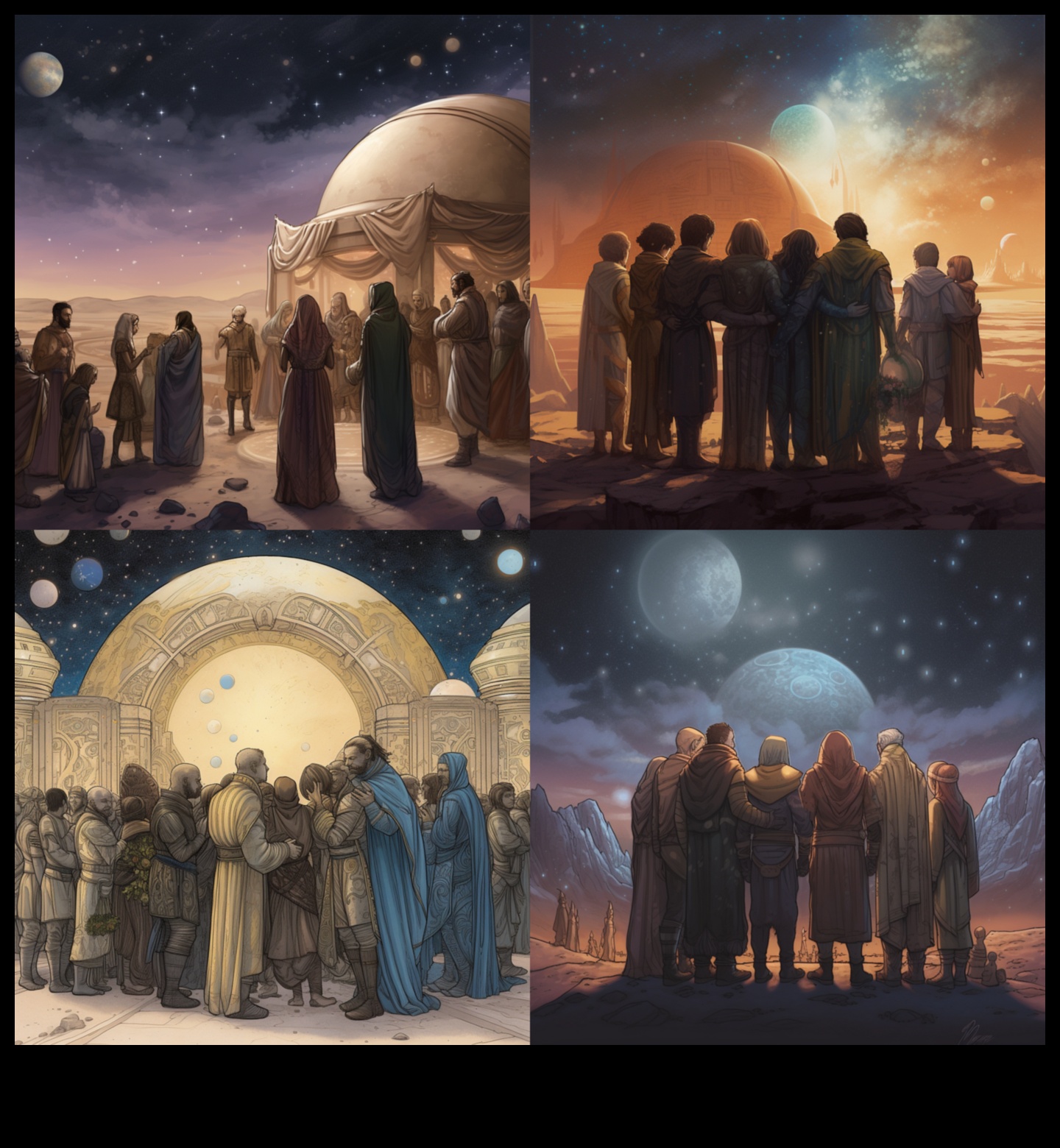 Cosmic Crescendo: Astronauts Harmoning with the Celestial Symphony