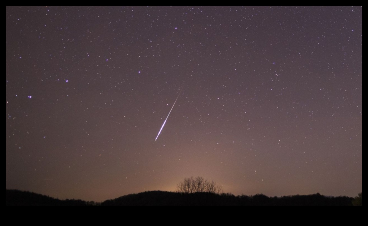Cosmic Showers: Witnessing the Dance of Meteoroids in the Night Sky